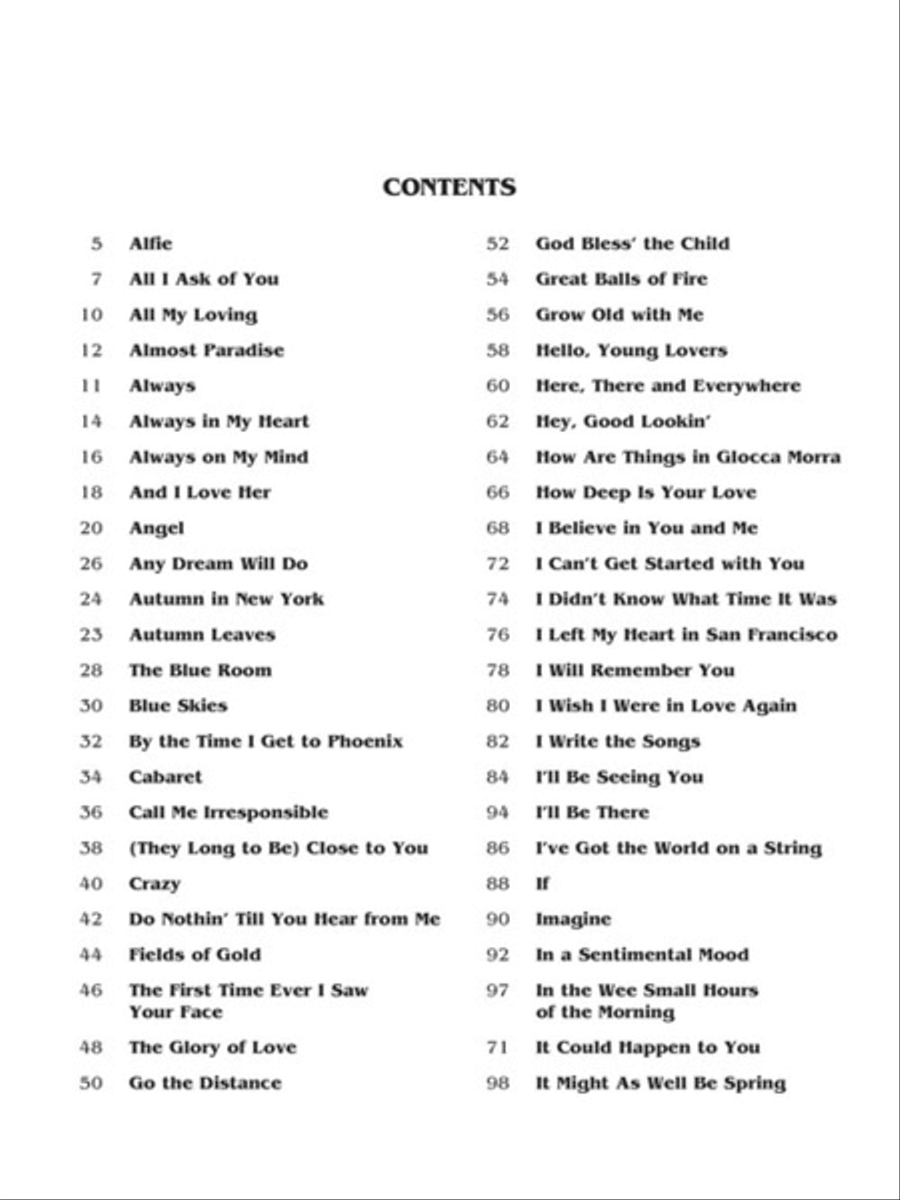 The Easy Fake Book Piano scores gallery preview page 2