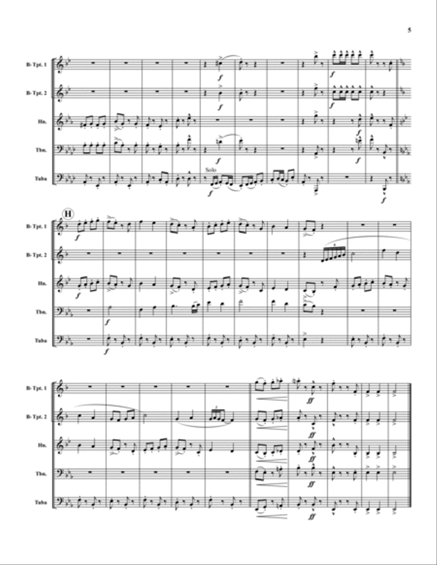 La Sorella La Sorella Brass Quintet scores gallery preview page 5