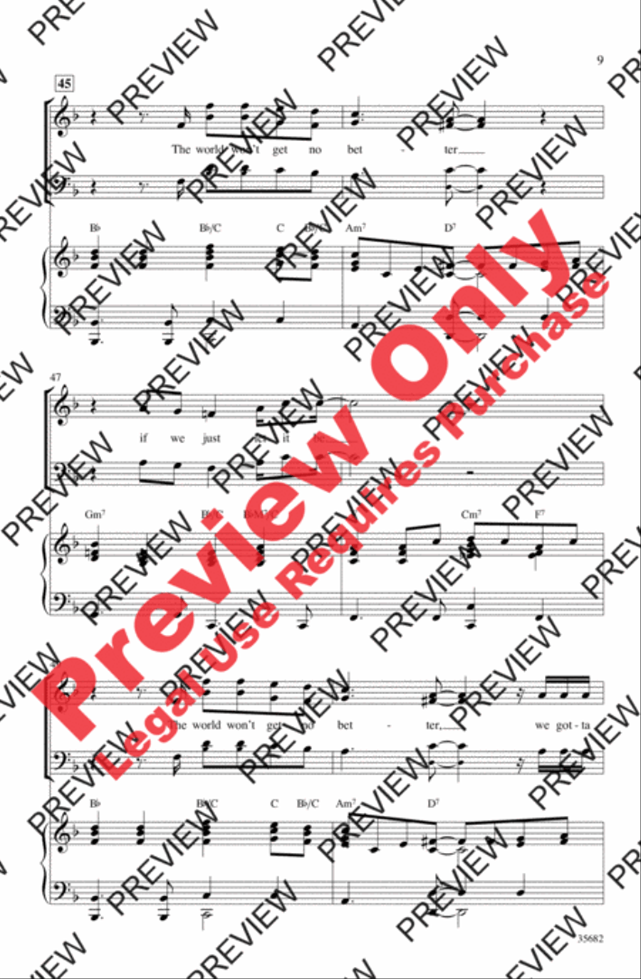Wake Up Everybody 3-Part scores gallery preview page 9