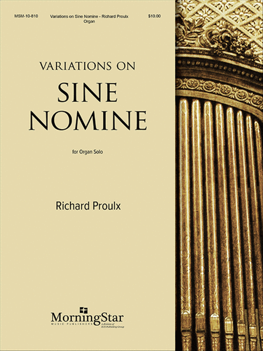 Variations on Sine Nomine Organ scores gallery preview page 1