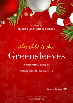 Book cover for Greensleeves - Trumpet Trio