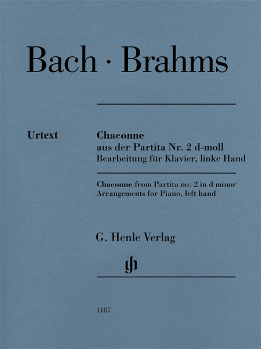 Chaconne from Partita No. 2 in D Minor Piano Solo scores gallery preview page 1