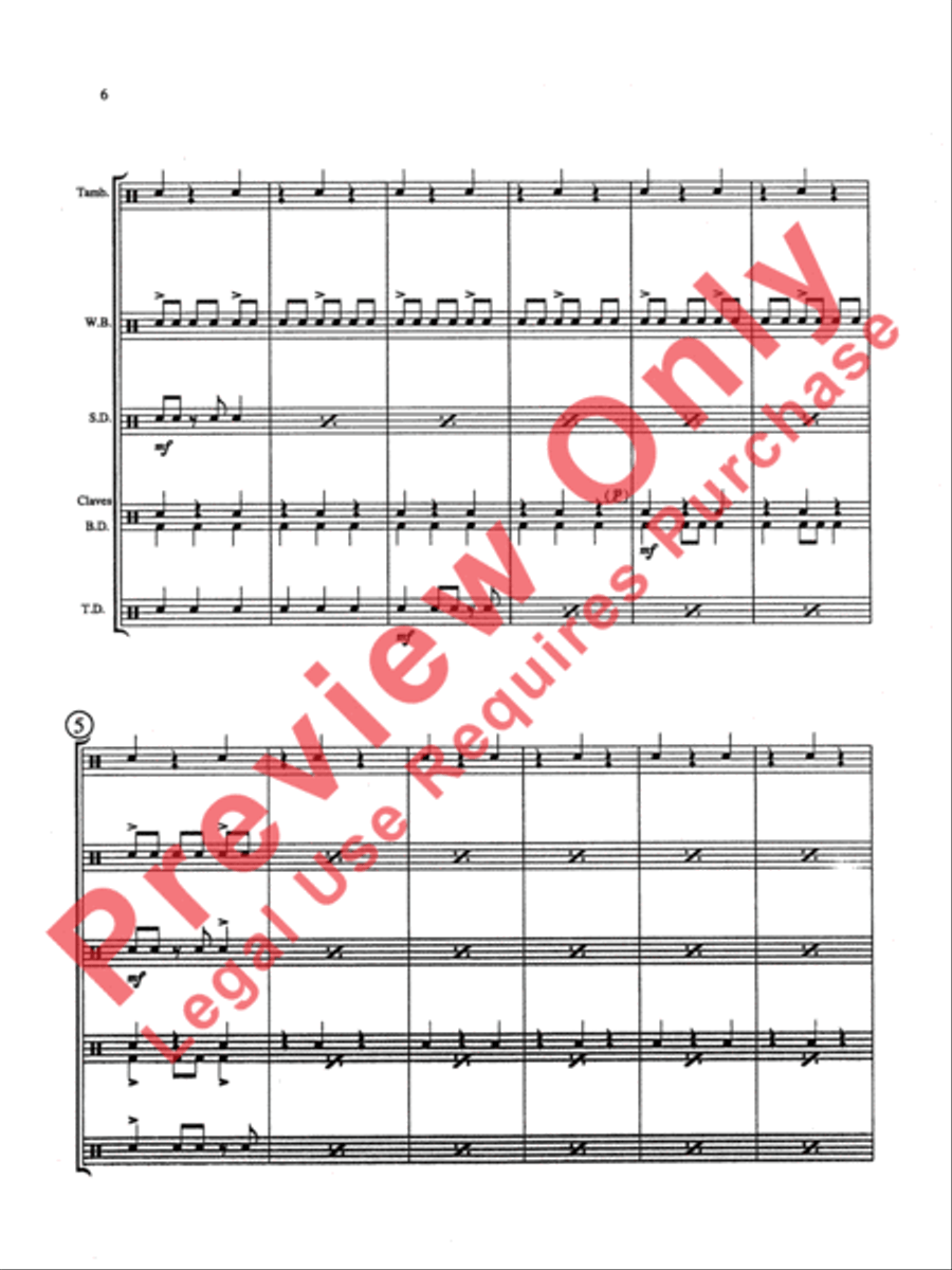 Nervous Notes Nervous Notes Percussion Ensemble scores gallery preview page 7