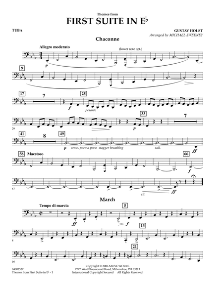 First Suite In E Flat, Themes From - Tuba