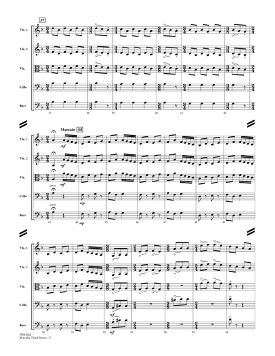 M To The Third Power (Minor Meter Mix) - Score Orchestra scores gallery preview page 5