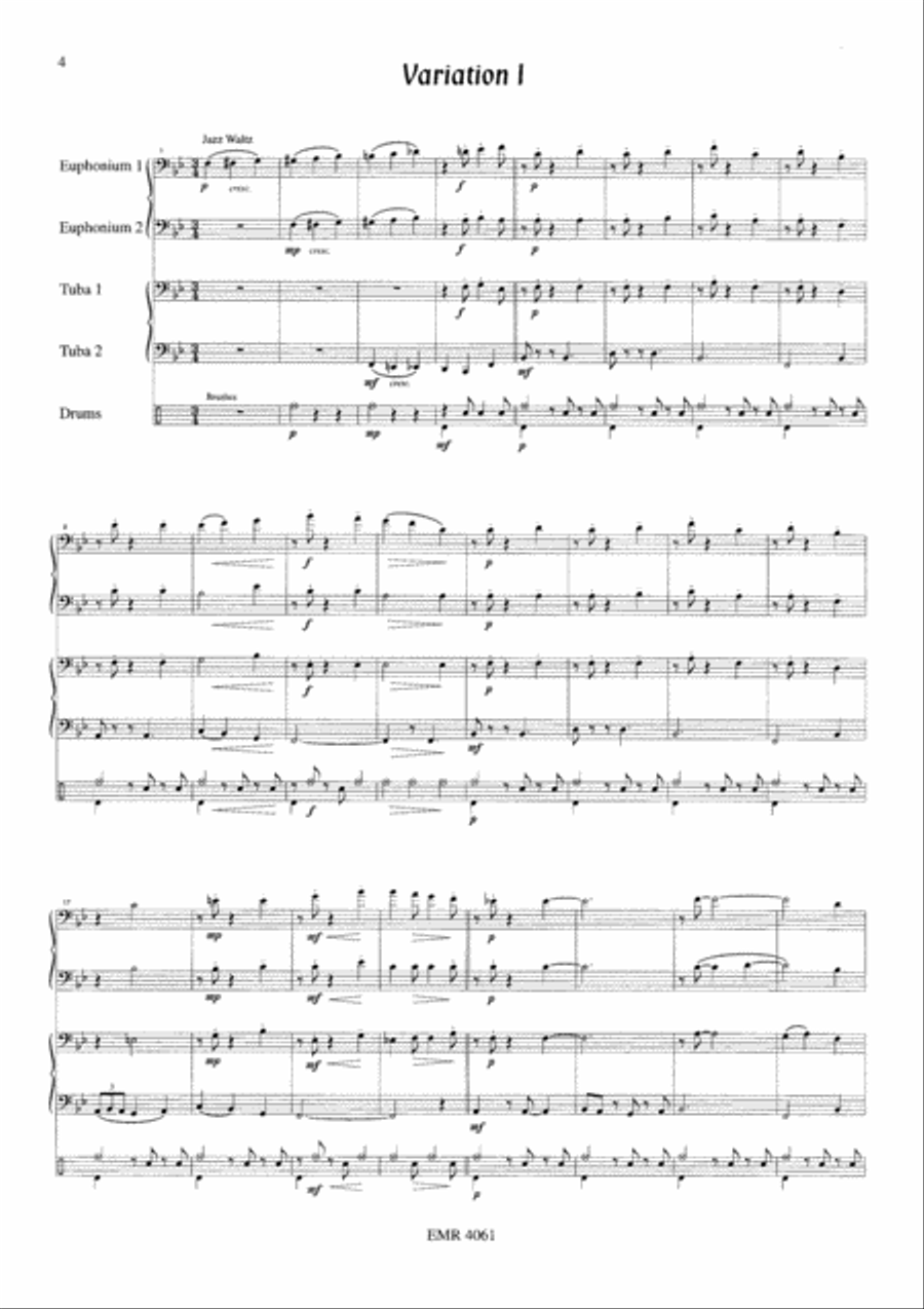 Die Forelle Die Forelle Tuba Quartet scores gallery preview page 5