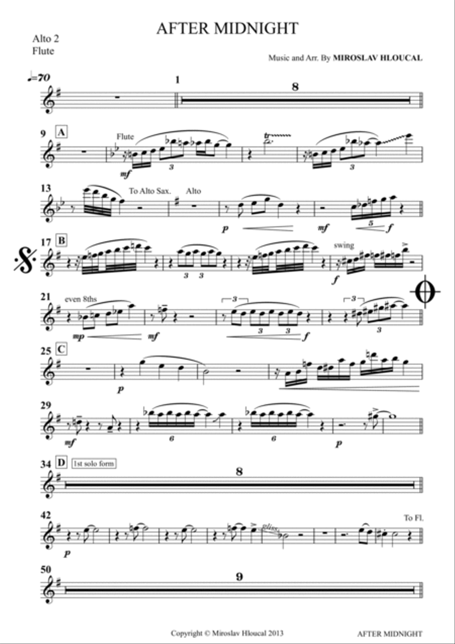AFTER MIDNIGHT Jazz Ensemble scores gallery preview page 6