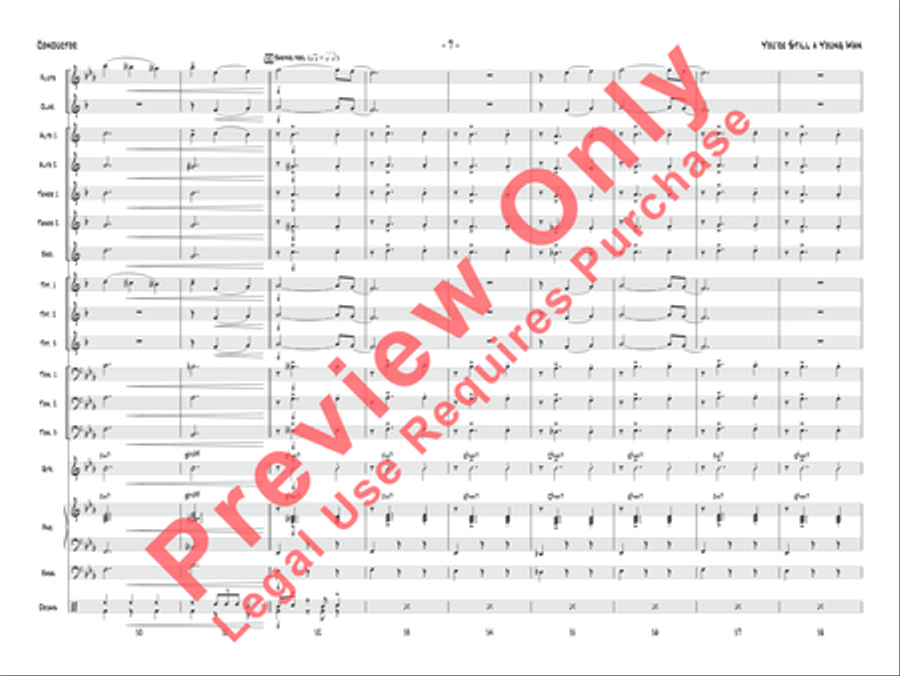 You're Still a Young Man Jazz Ensemble scores gallery preview page 8
