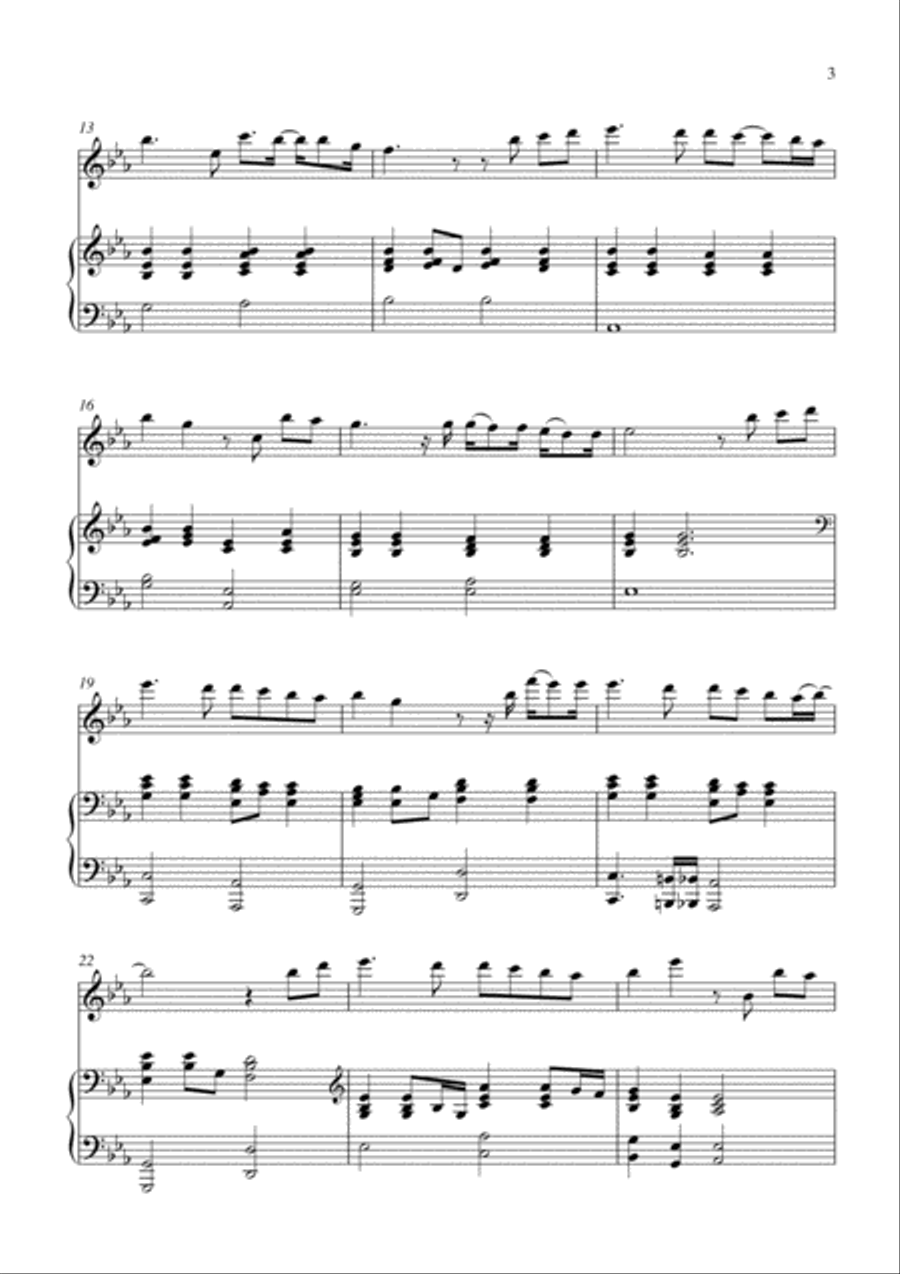 You Raise Me Up Piano scores gallery preview page 4
