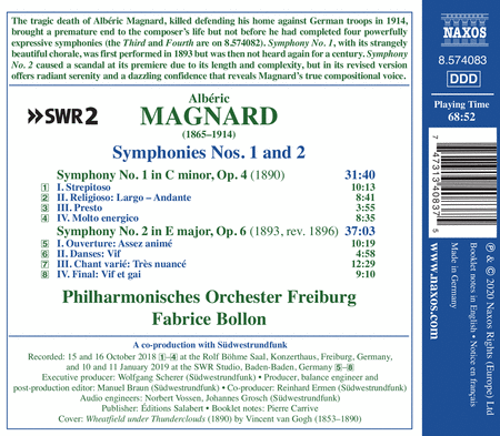 Magnard: Symphonies Nos. 1 & 2