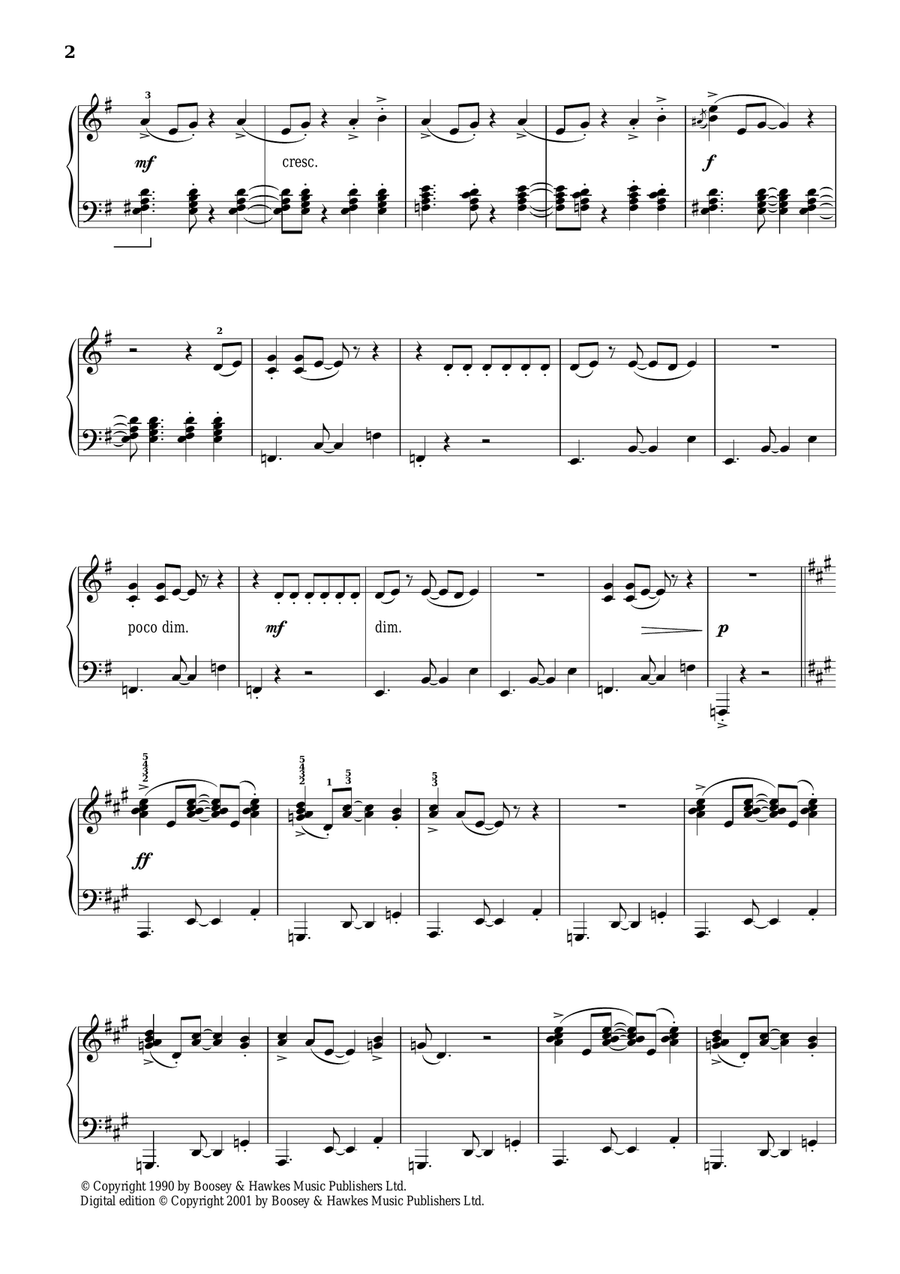 Latin Preludes, Prelude VII (Mambo) Piano Solo scores gallery preview page 2