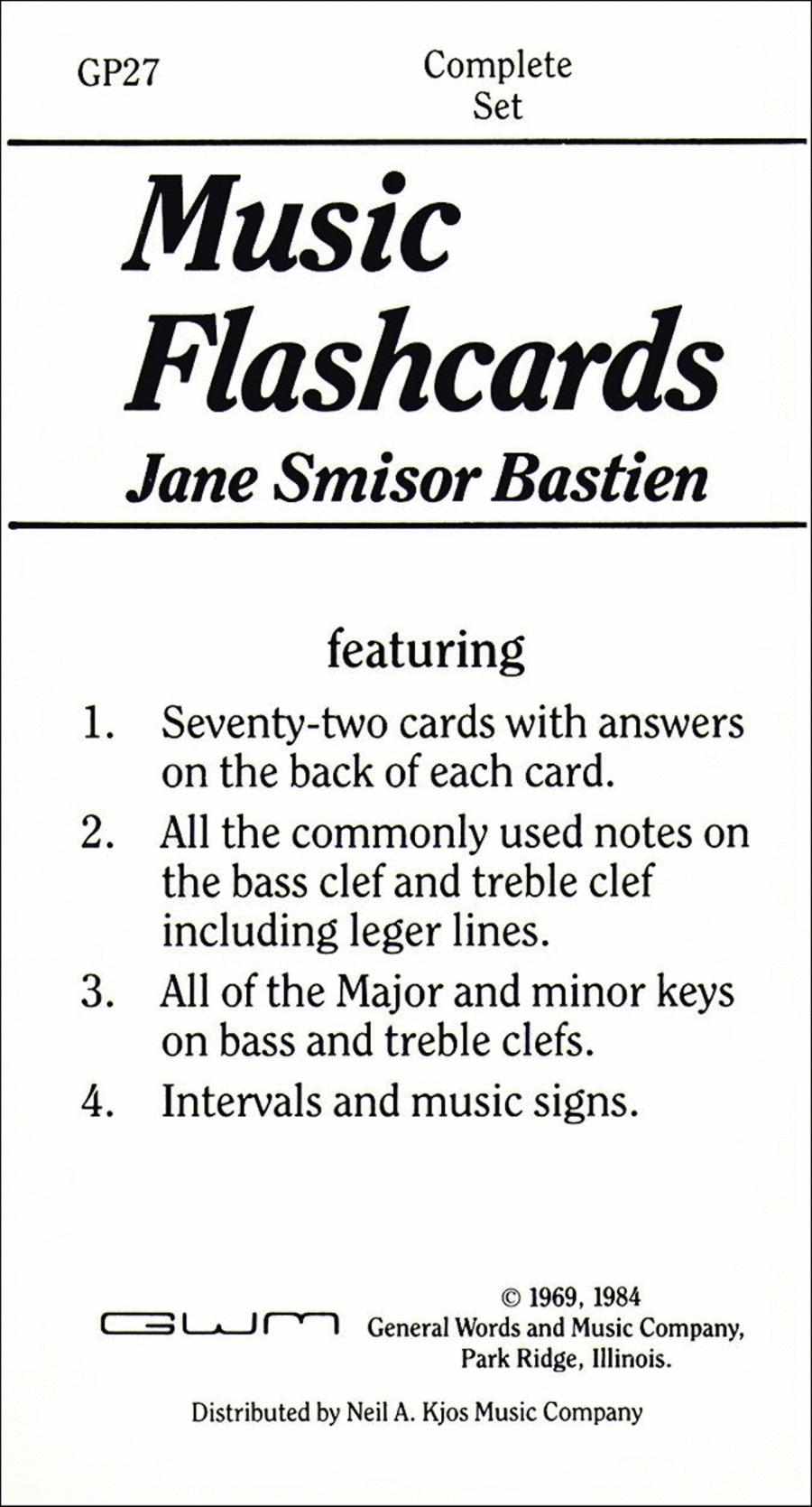 Bastien Music Flashcards Piano Method scores gallery preview page 1