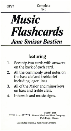 Book cover for Bastien Music Flashcards