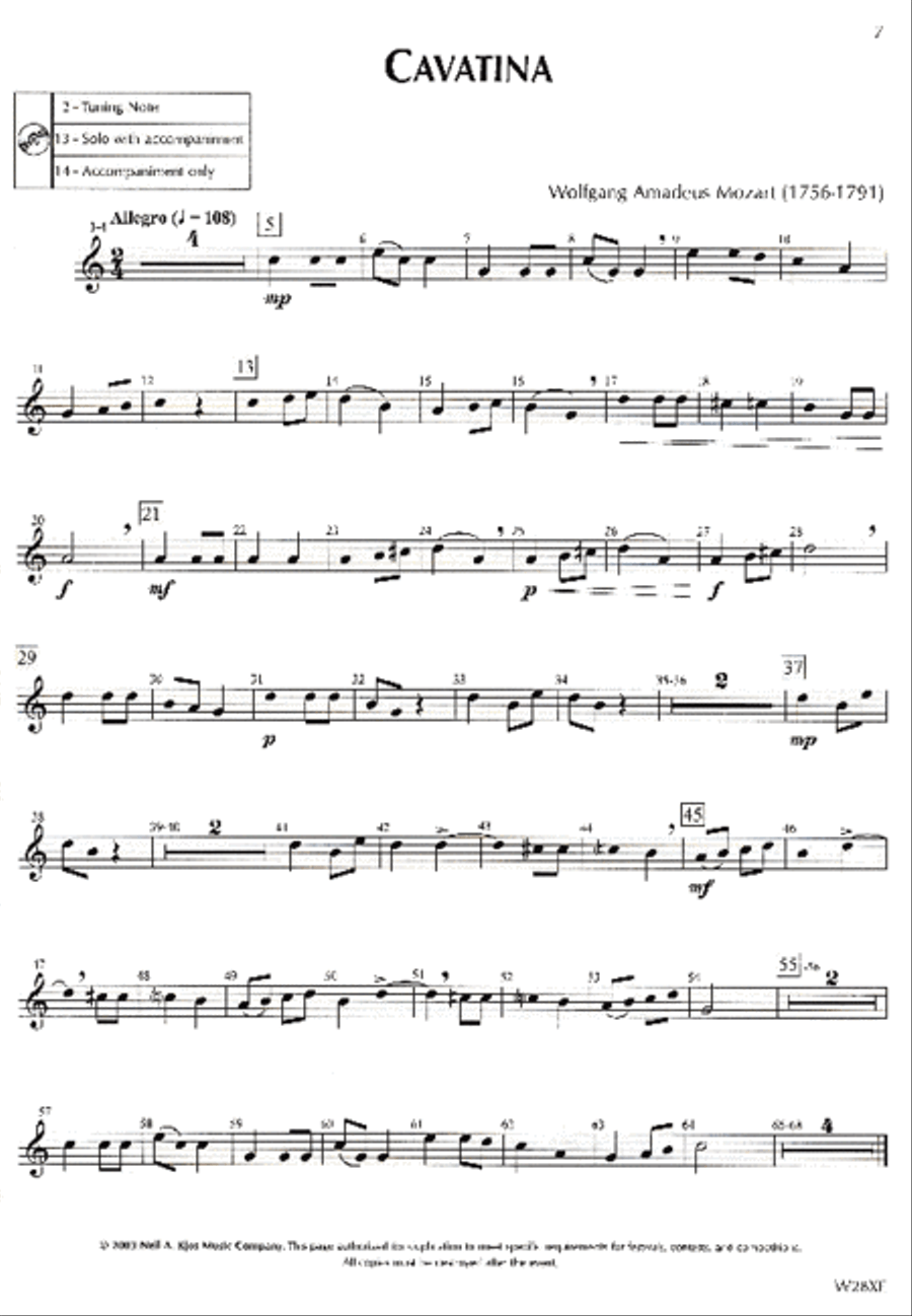 Standard of Excellence: Festival Solos - Alto Sax Concert Band Methods scores gallery preview page 2