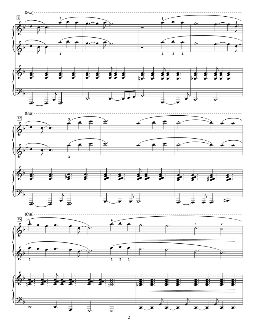 Isn't She Lovely Piano Duet scores gallery preview page 2