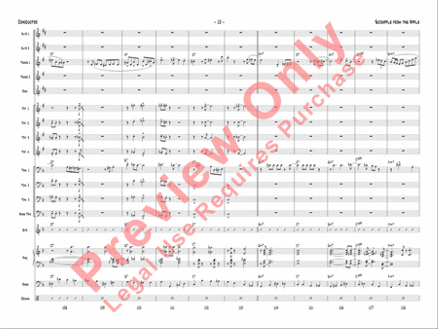 Scrapple from the Apple Jazz Ensemble scores gallery preview page 13