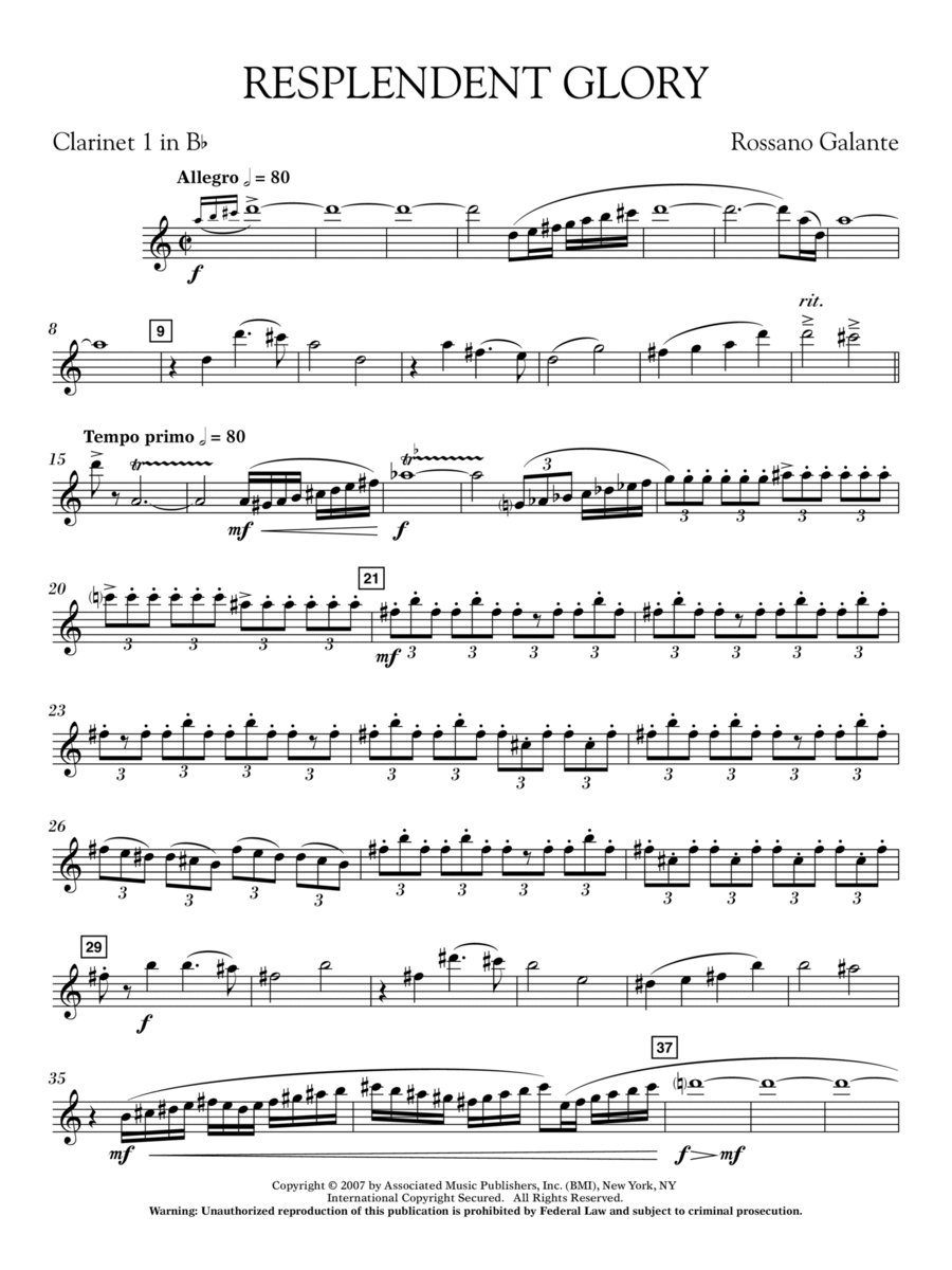 Glory clarinet discount
