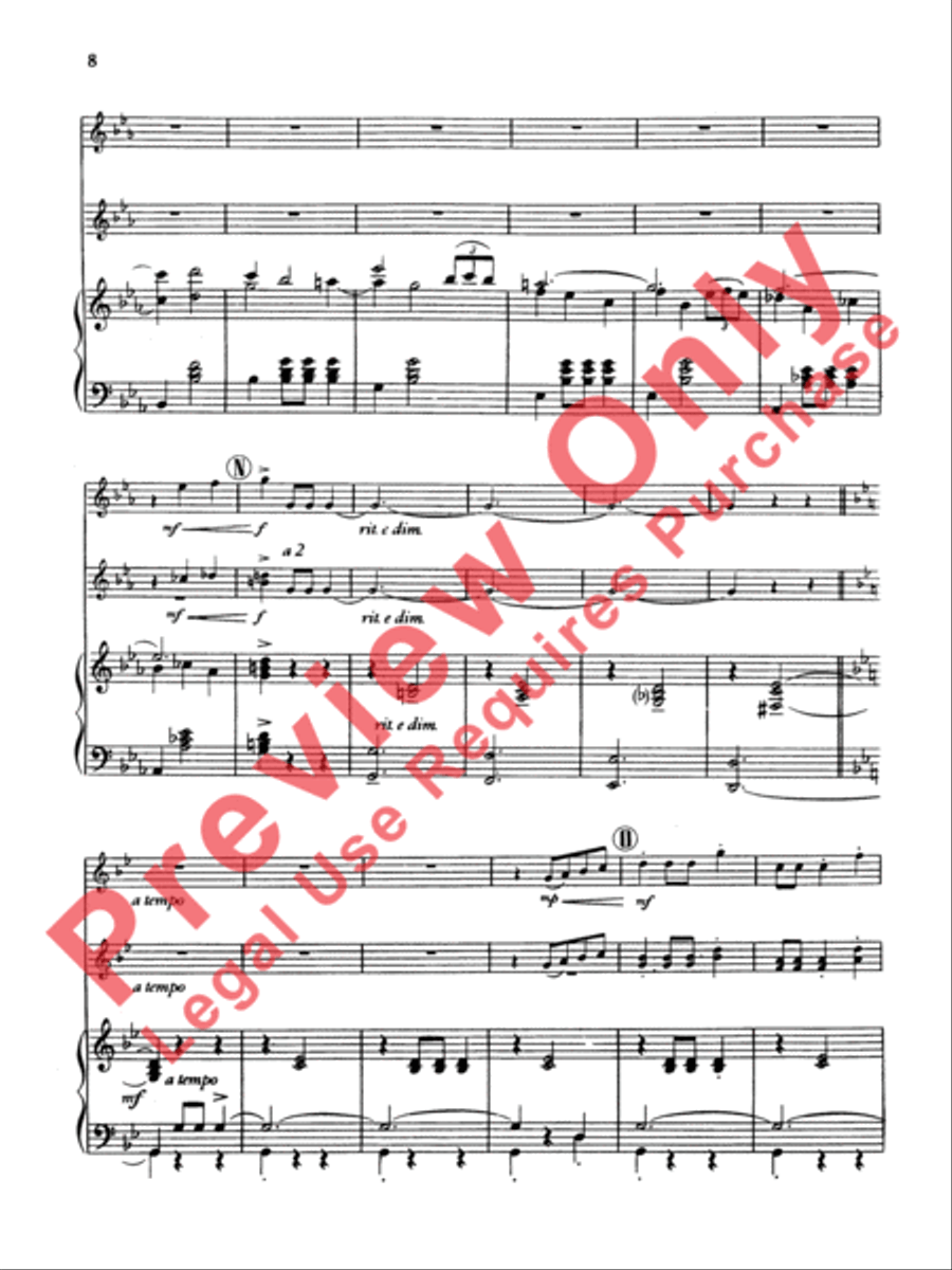 Trumpets of Spain Trumpet Trio scores gallery preview page 9