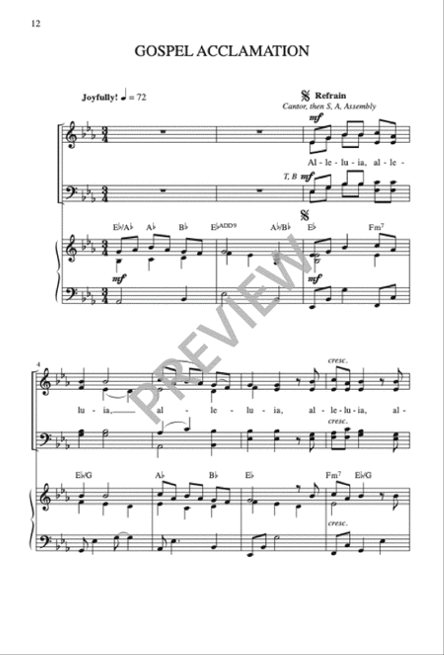 Missa de Lumine 4-Part scores gallery preview page 14