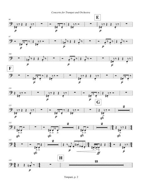 Concerto for Trumpet and Orchestra (2011) Timpani part