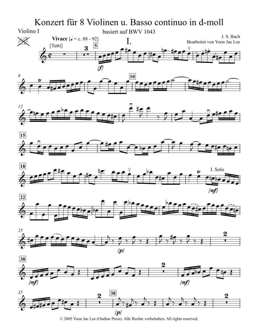 Bach: Concerto for 2 Violins in D Minor, BWV 1043 – Ficks Music