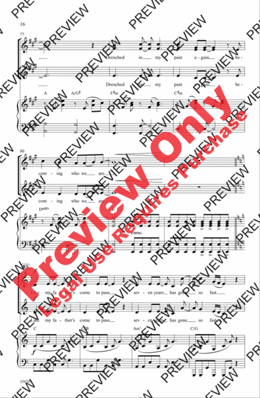Green Day on Stage: Selections from American Idiot Women's Choir scores gallery preview page 16