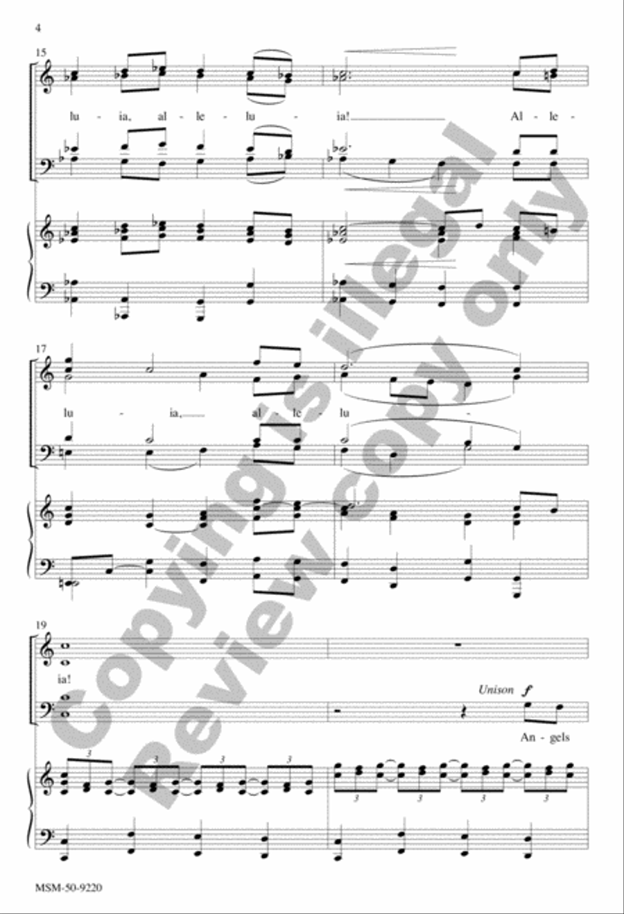Angels Visit When We Sing 4-Part scores gallery preview page 4