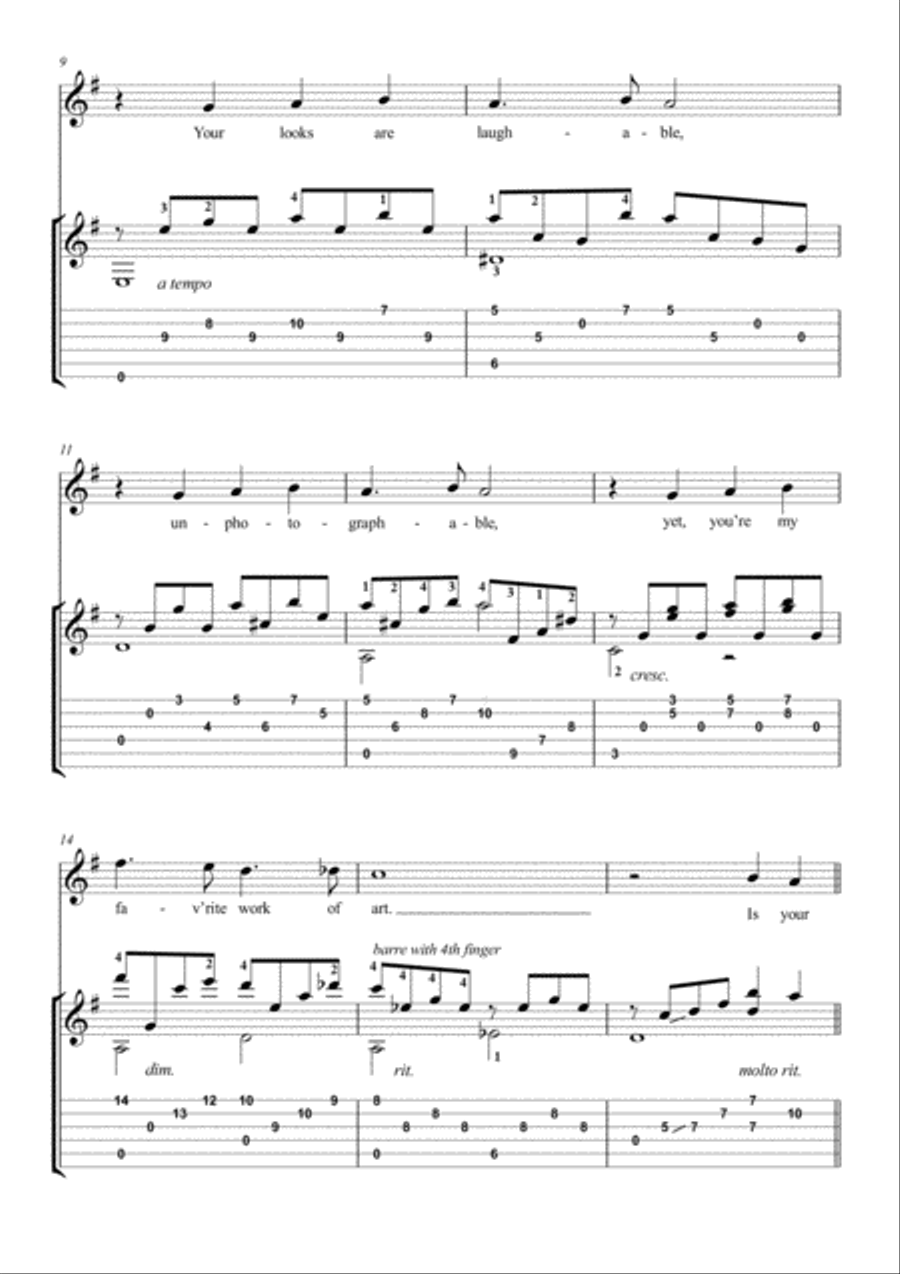 My Funny Valentine Electric Guitar scores gallery preview page 2