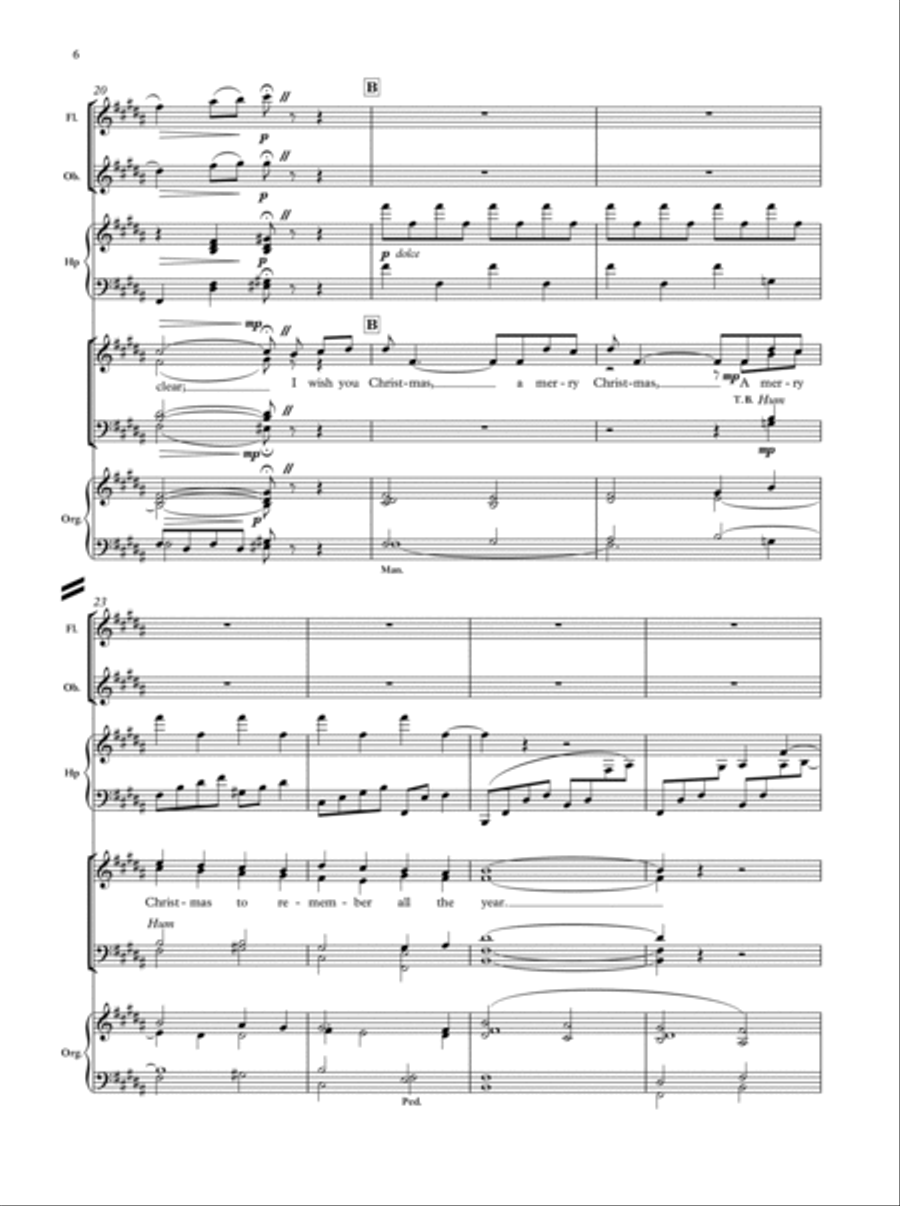 I wish you Christmas 4-Part scores gallery preview page 4