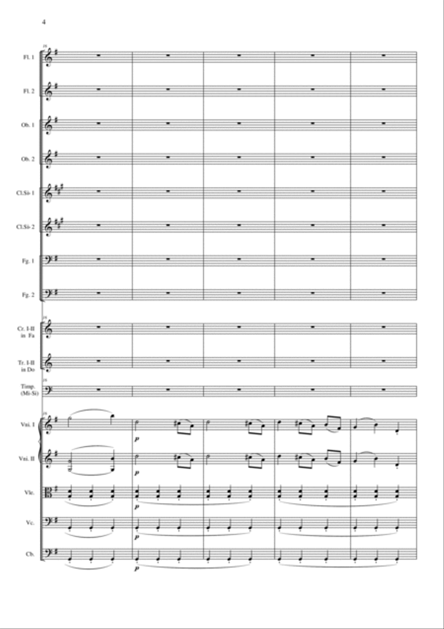 Filiberto PIERAMI: VARIAZIONI PER ORCHESTRA SU UN TEMA DI W. A. MOZART (op.26) (ES 131) - Score Only Full Orchestra scores gallery preview page 6