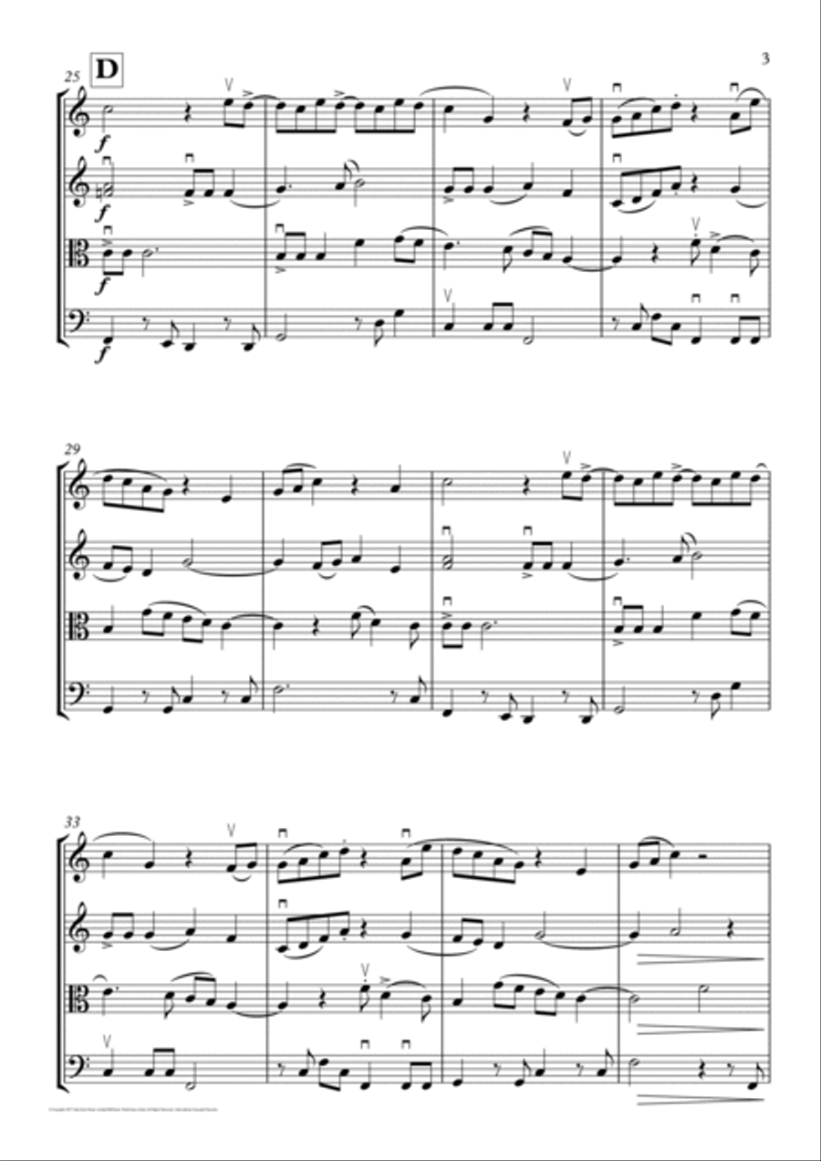 Wuthering Heights String Quartet scores gallery preview page 3