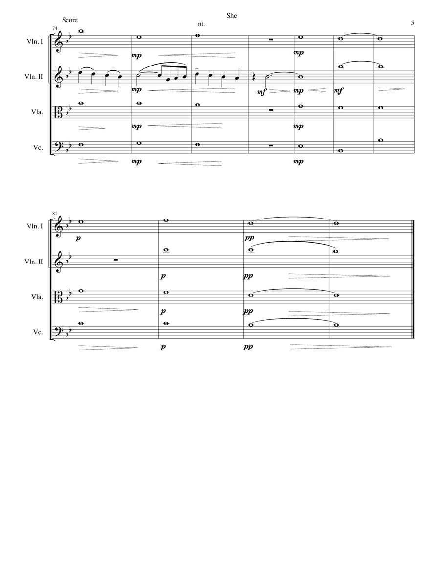 She String Quartet scores gallery preview page 5