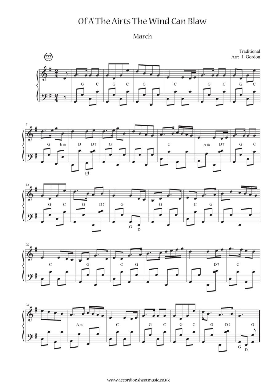 Of A' The Airts The Wind Can Blow