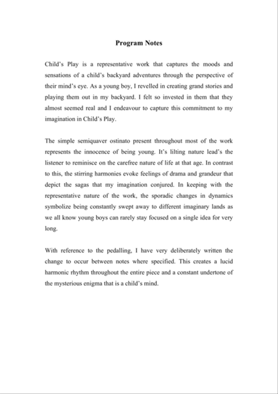 Child's Play Piano Solo scores gallery preview page 2