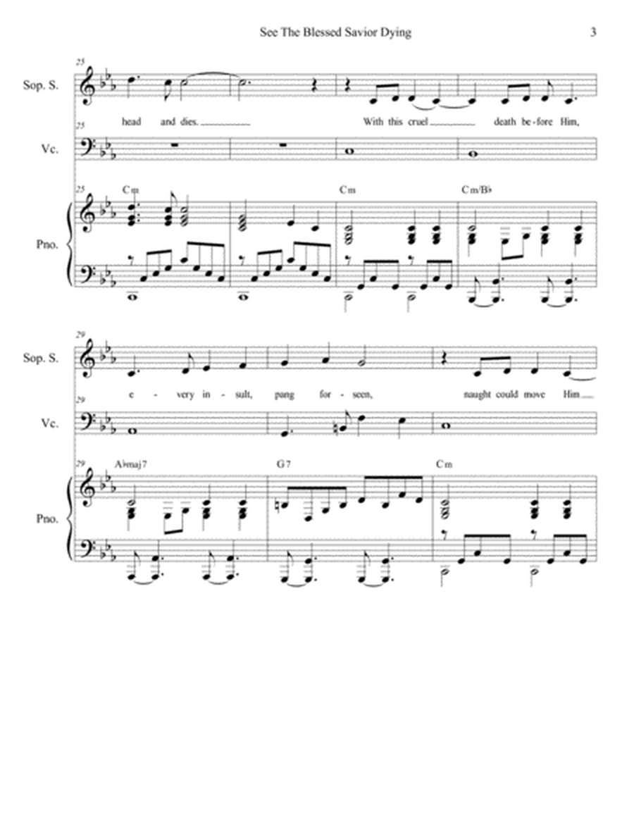 See The Blessed Savior Dying (for Soprano Solo & SATB) image number null