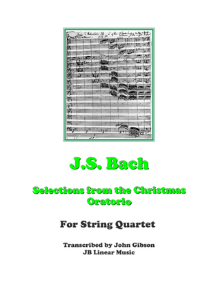 Book cover for Bach - Christmas Oratorio Selections - String Quartet