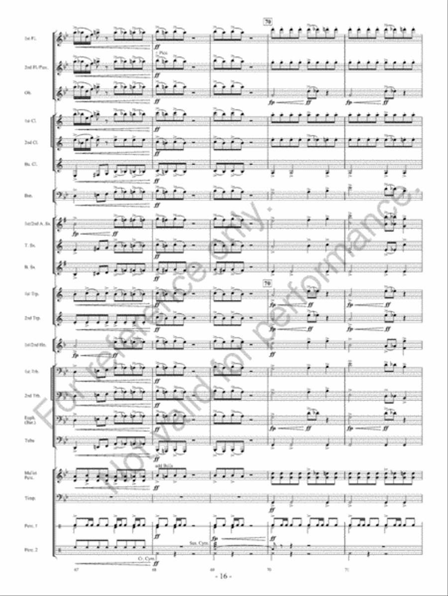 Of Heroes And Demons Concert Band scores gallery preview page 17