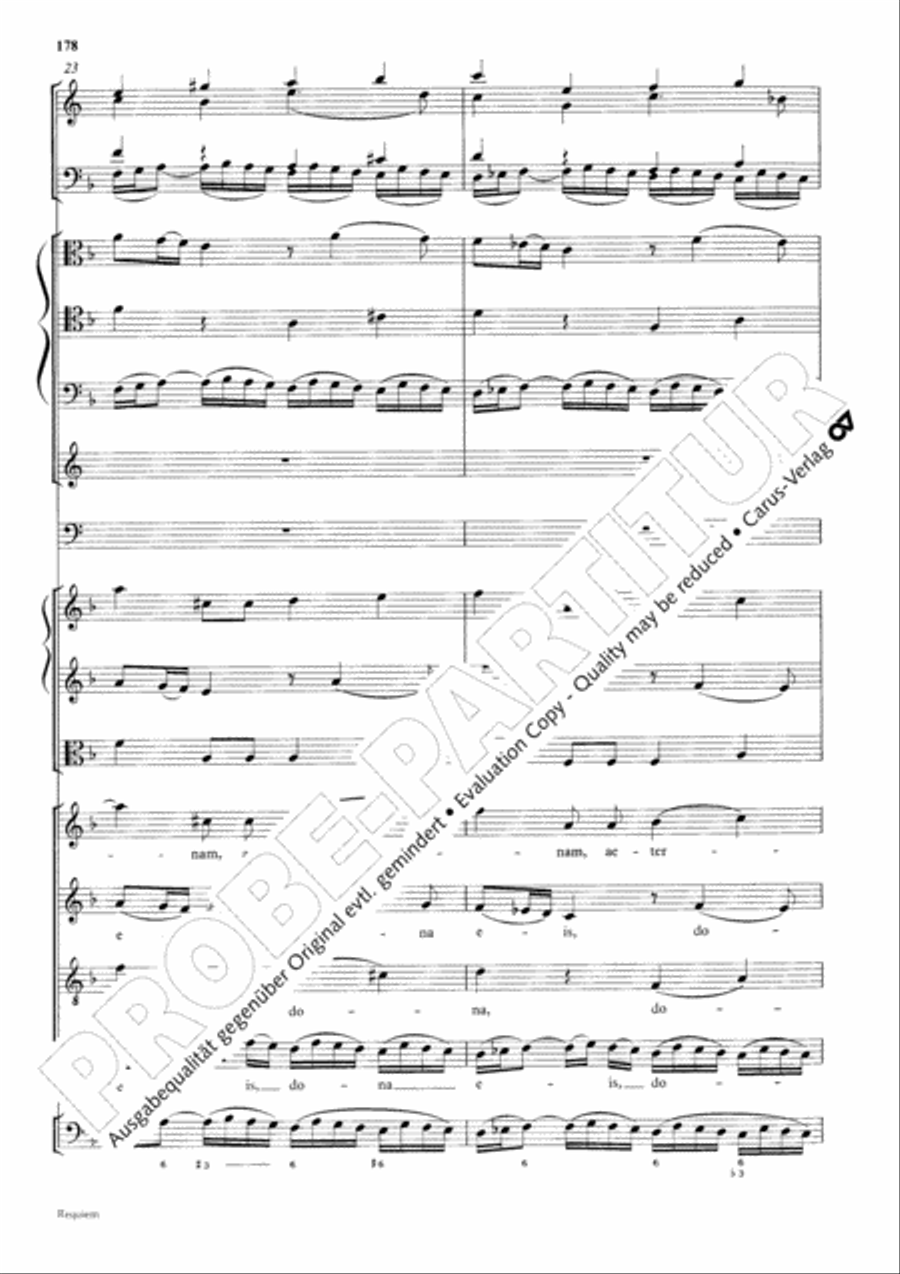 Requiem 4-Part scores gallery preview page 185
