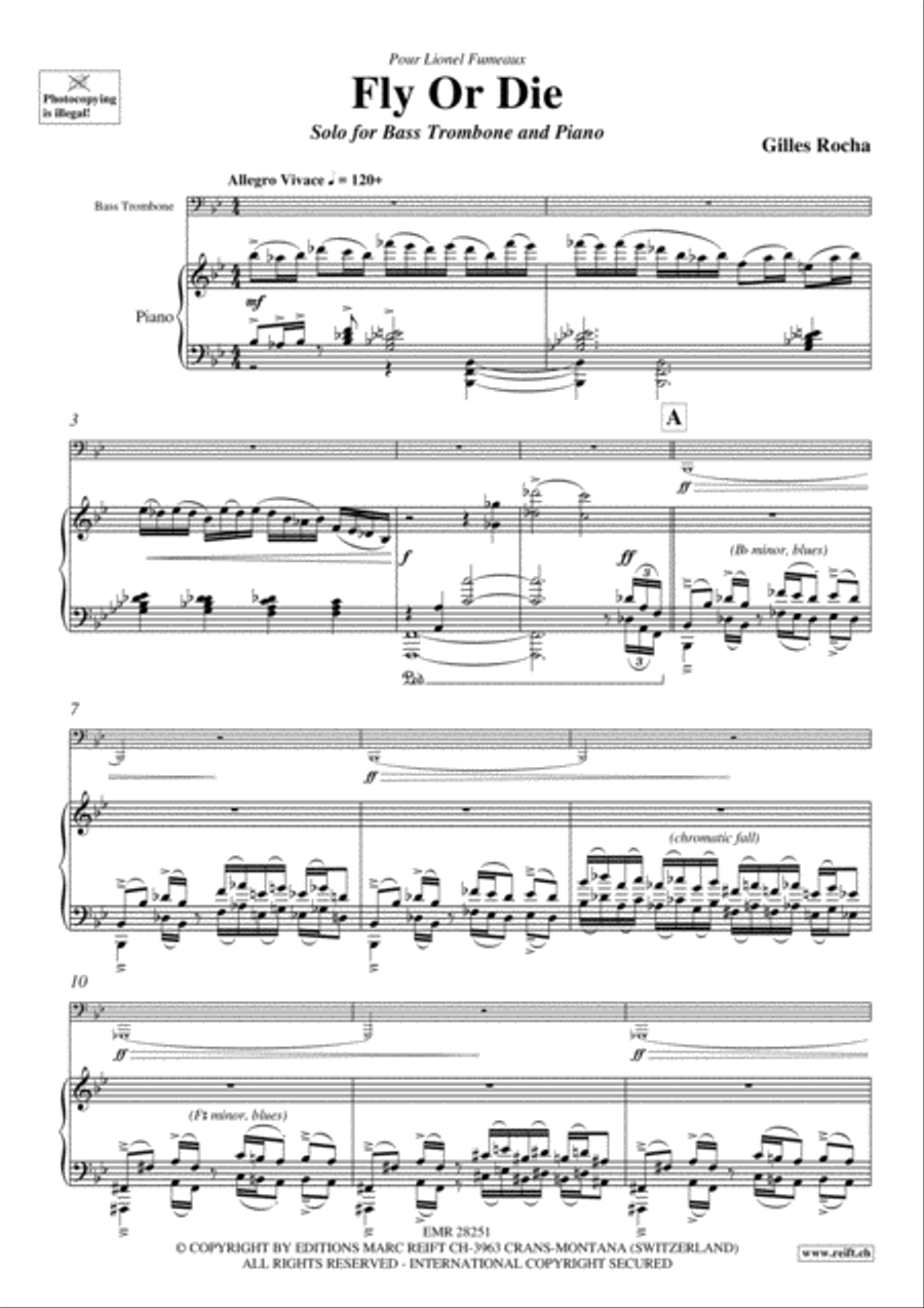 Fly Or Die Bass Trombone scores gallery preview page 3
