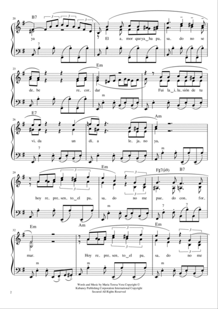 Veinte Anos Accordion scores gallery preview page 2