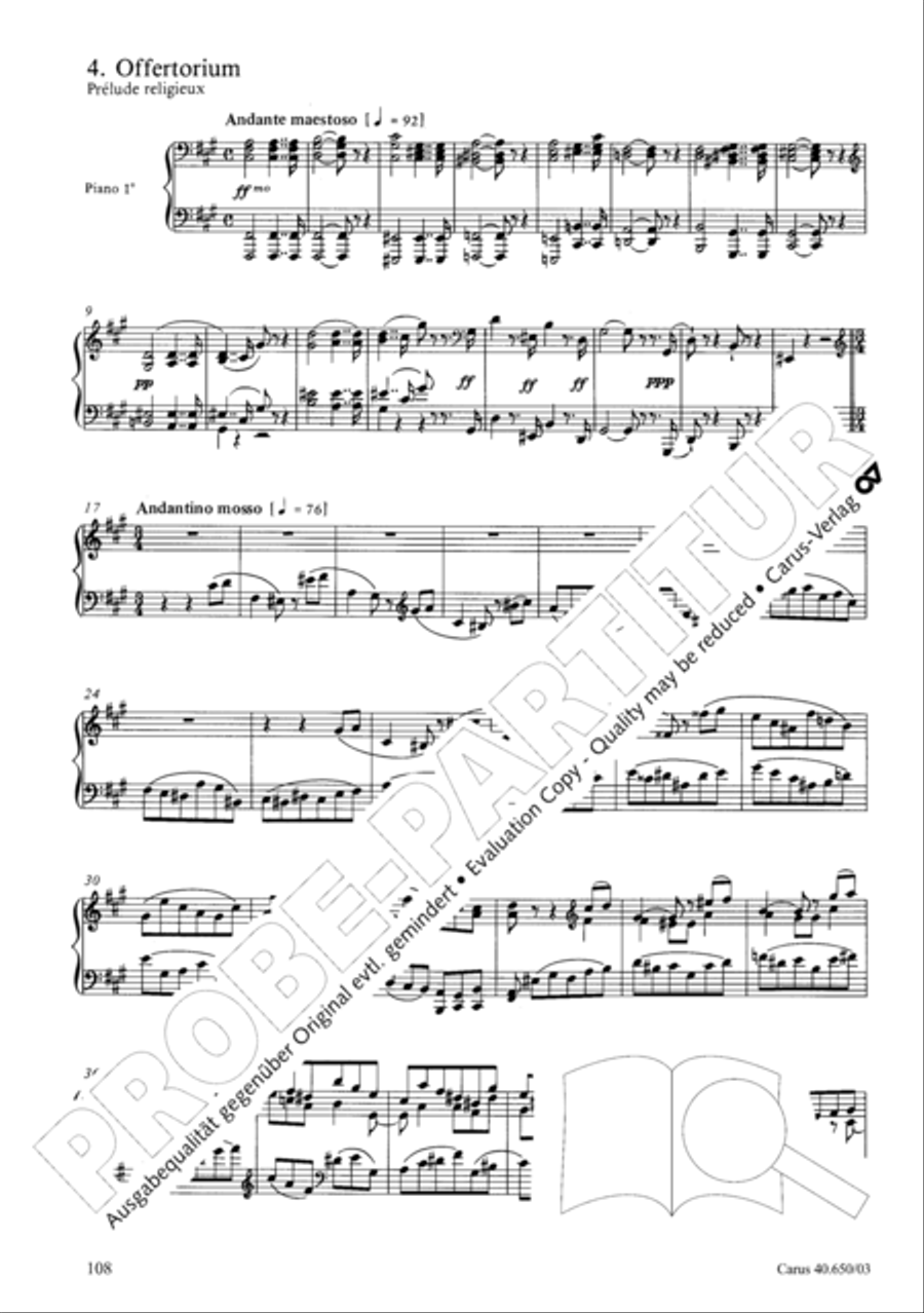 Petite Messe solennelle 4-Part scores gallery preview page 111