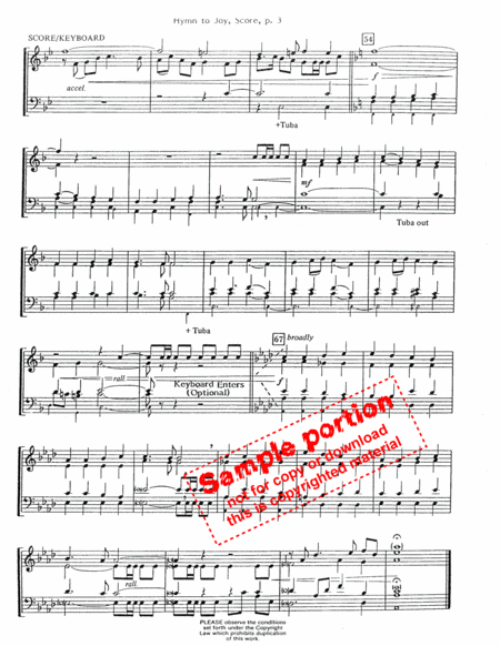 Hymn To Joy (opt organ) image number null