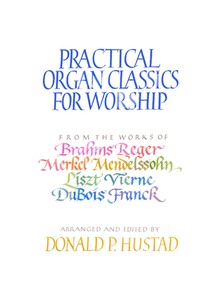 Practical Organ Classics for Worship-Digital Download