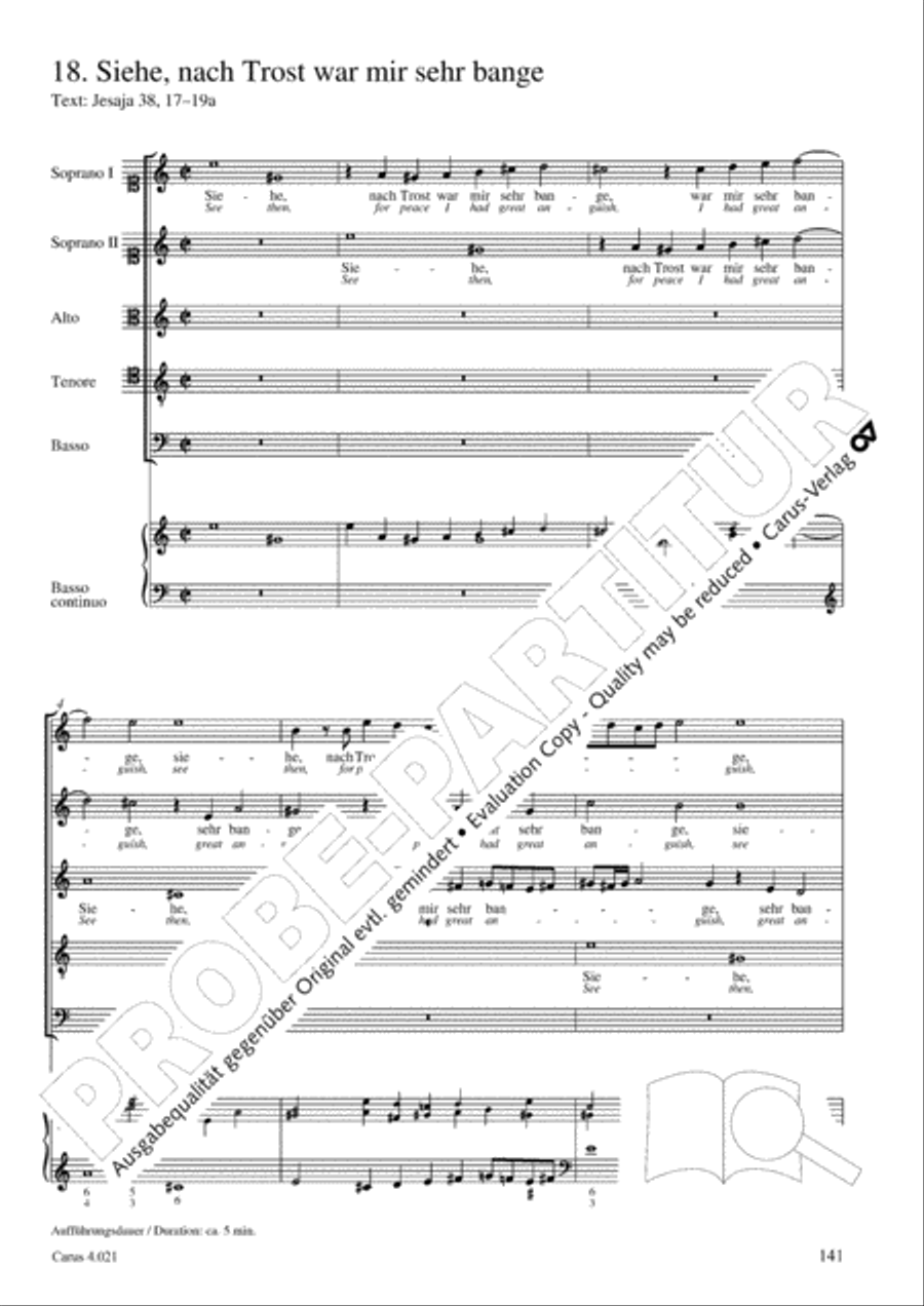 Schein: Israelsbrunnlein. Fontana d'Israel. Complete edition Choir scores gallery preview page 148