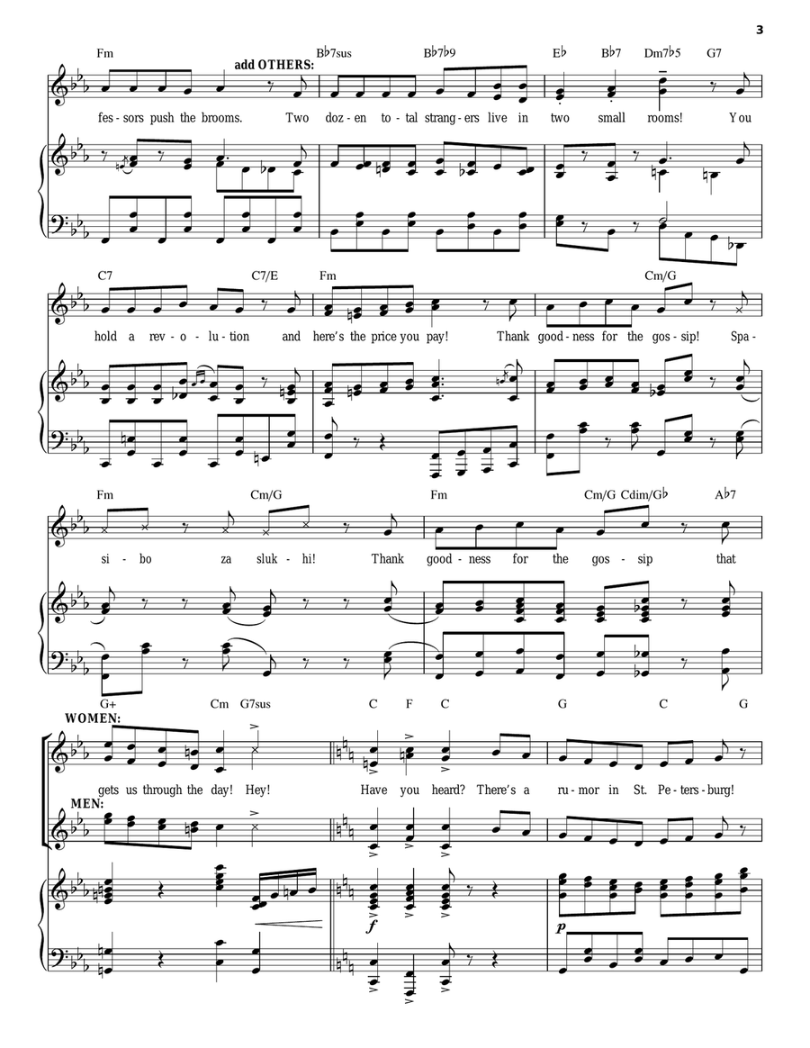 A Rumor In St. Petersburg Voice scores gallery preview page 3