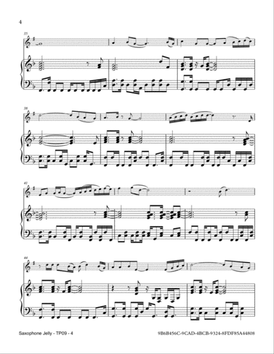 Saxophone Jelly Saxophone scores gallery preview page 4