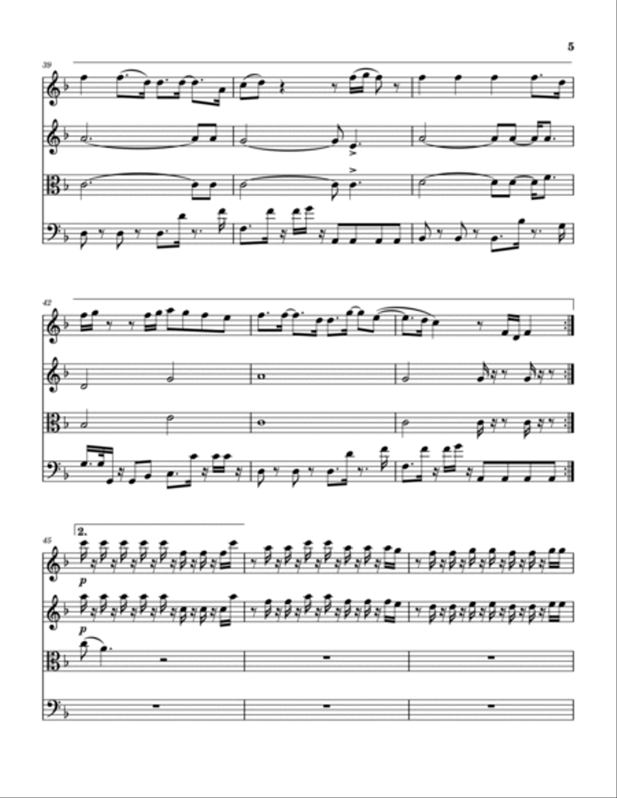 Good Feelings String Quartet scores gallery preview page 6