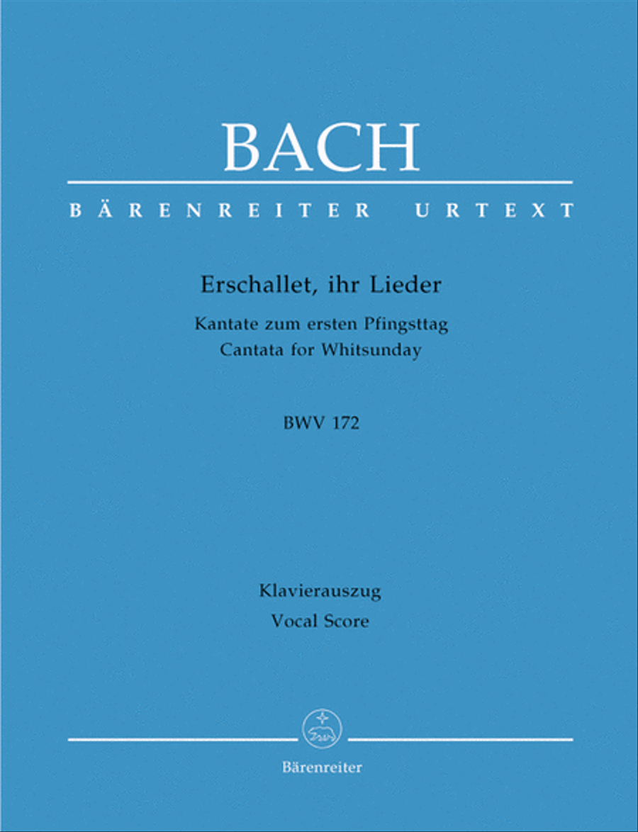 Erschallet, ihr Lieder, BWV 172 4-Part scores gallery preview page 1