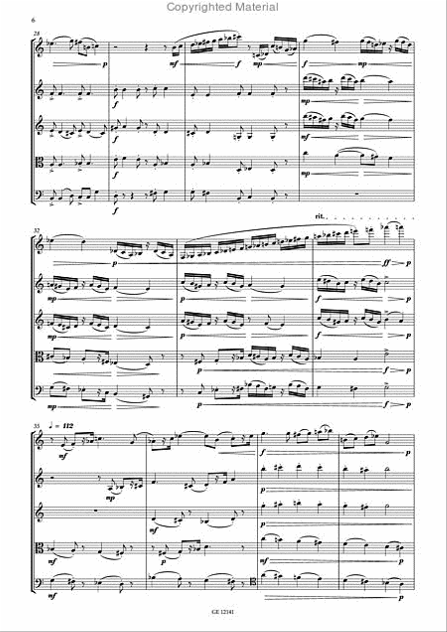 Clarinet Quintet Clarinet scores gallery preview page 6