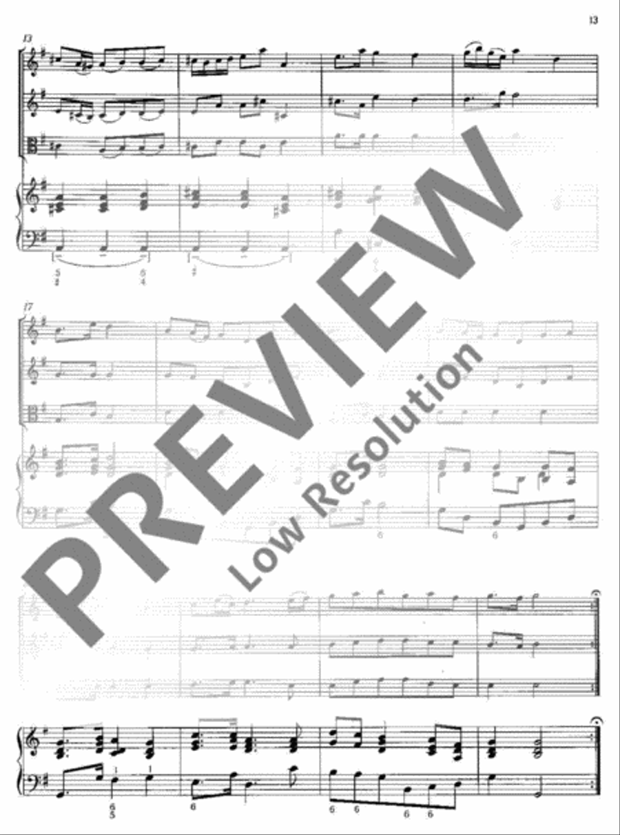 Concerto polonois G Major Basso Continuo scores gallery preview page 14